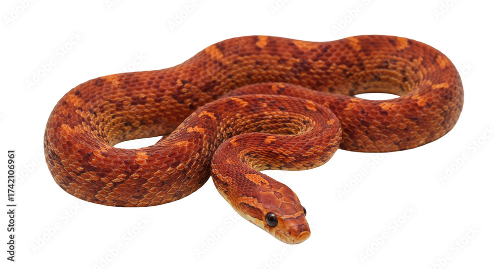 Obraz premium Snake with transparent png background