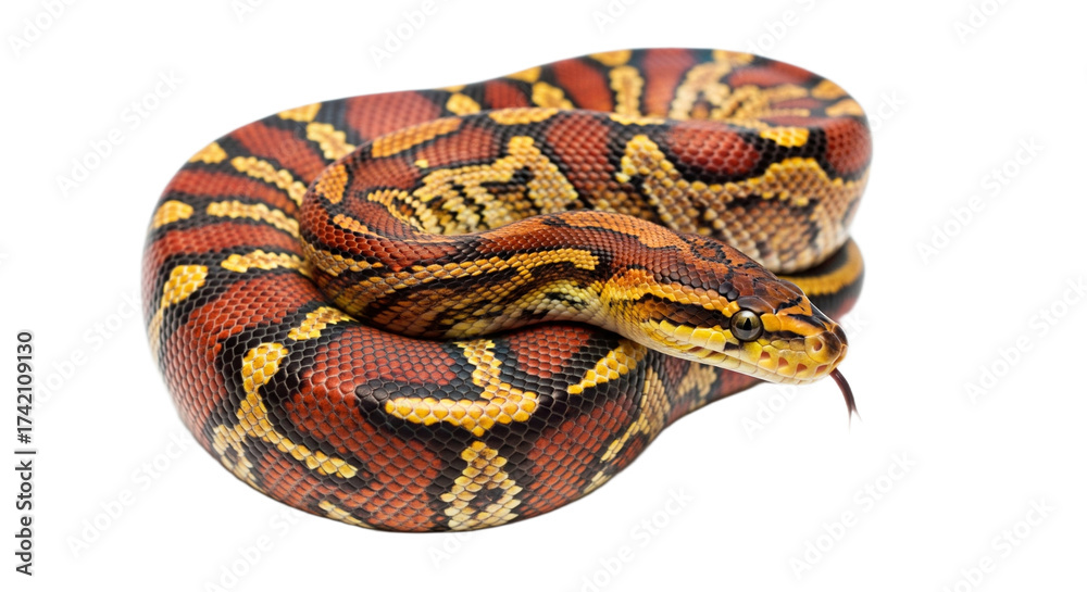 Obraz premium Snake with transparent png background