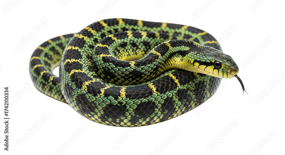 Obraz premium Snake with transparent png background