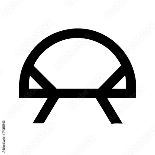 Illustration of a bridge, a structure spanning a gap, symbolizing connection and transportation across obstacles