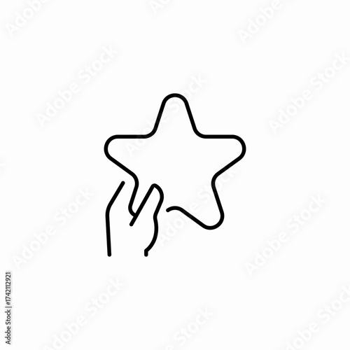 giving excellent rating icon sign vector