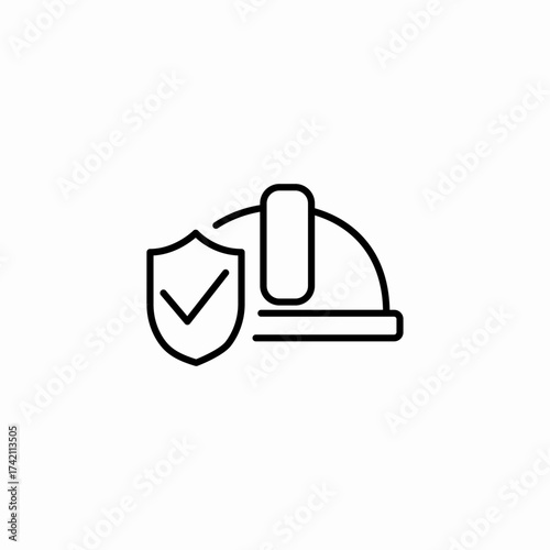 safety workplace protection icon sign vector