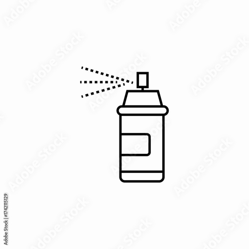 aerosol spray paint icon sign vector