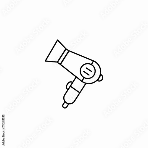 electric hair dryer icon sign vector