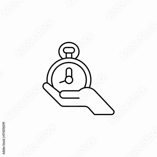 time management efficiency icon sign vector