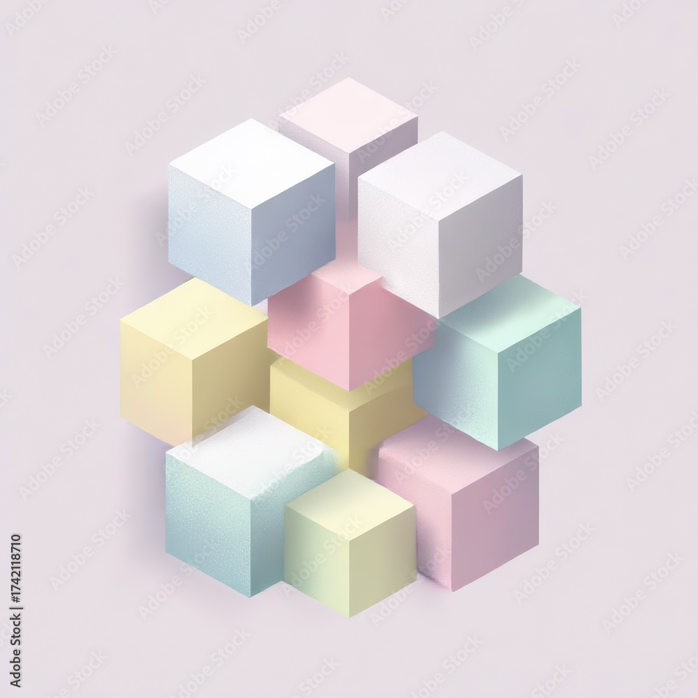 Fototapeta premium abstract colorful cubes