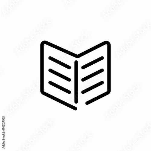 open book reading icon sign vector