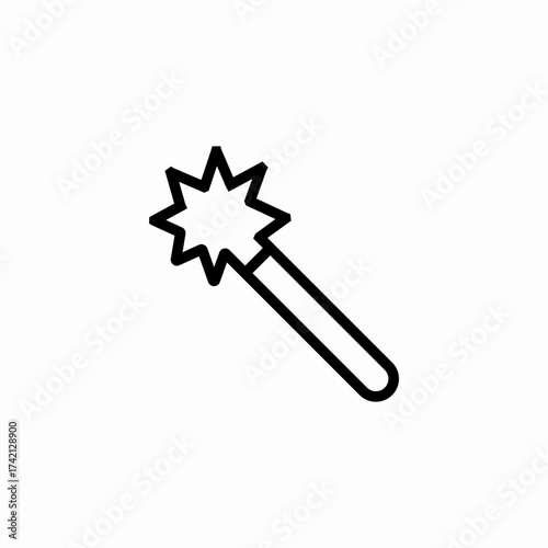 star magic wand icon sign vector