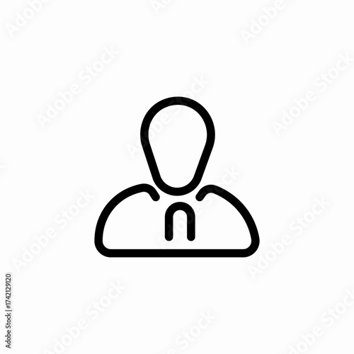 user profile person icon sign vector