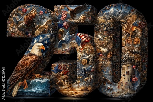 america 250 years anniversary poster