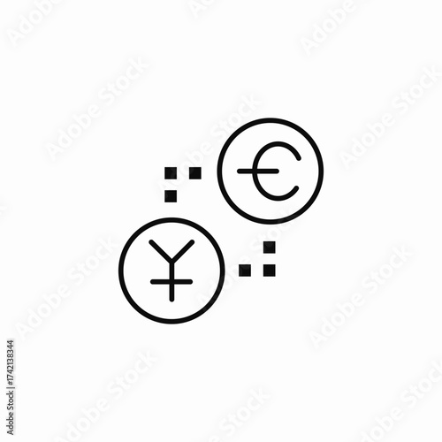 currency exchange transfer icon sign vector