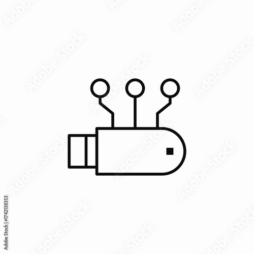 data storage drive icon sign vector