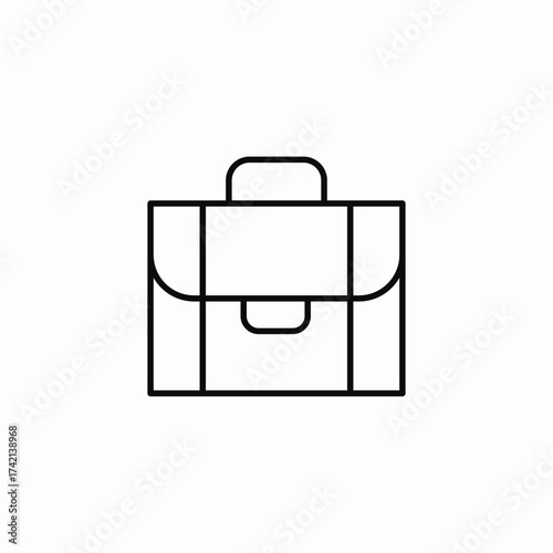 professional business case icon sign vector