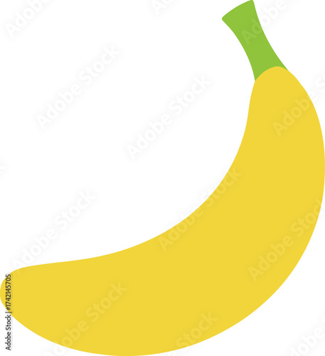 banana on white background