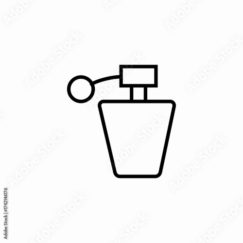 scent fragrance sprayer icon sign vector