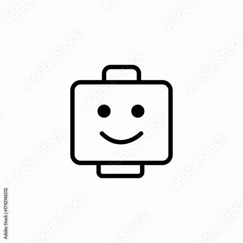 toy figure head icon sign vector