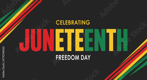 Celebrating Juneteenth Freedom Day Acknowledging Emancipation and African American Heritage and History