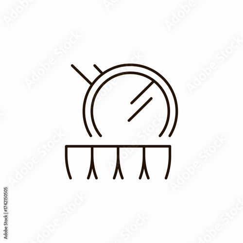 medical gauges monitoring icon sign vector
