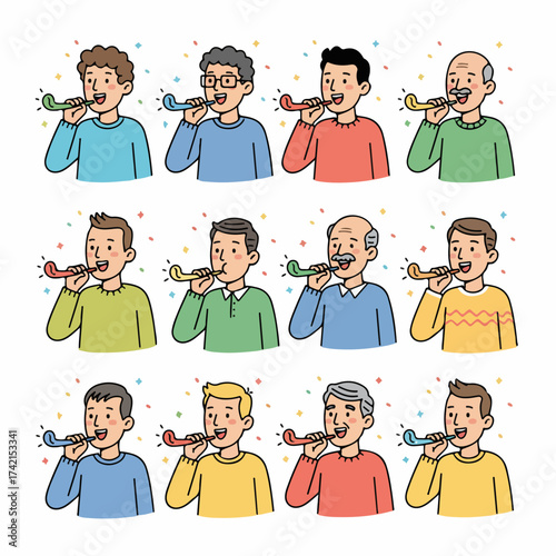 Couples celebrating with fireworks and sparklers