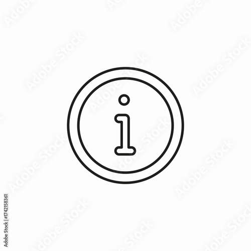 circular information sign icon sign vector