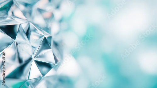 Crystalline abstract background with geometric shapes