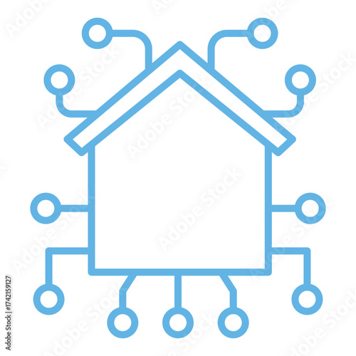 Artificial Intelligence Smart Home Icons – Vector Automation Symbols