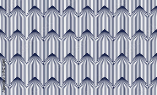 Dragon skin seamless pattern, vector abstract background of reptile or fish scales, also look like roof tiling or architecture element.