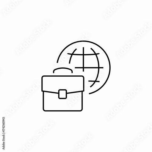 global business opportunity icon sign vector