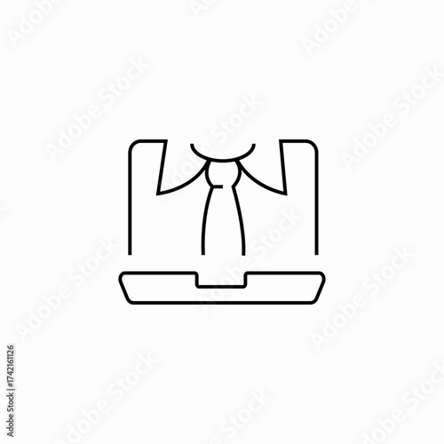 professional video call icon sign vector