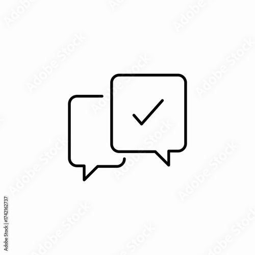 messaging confirmation complete icon sign vector