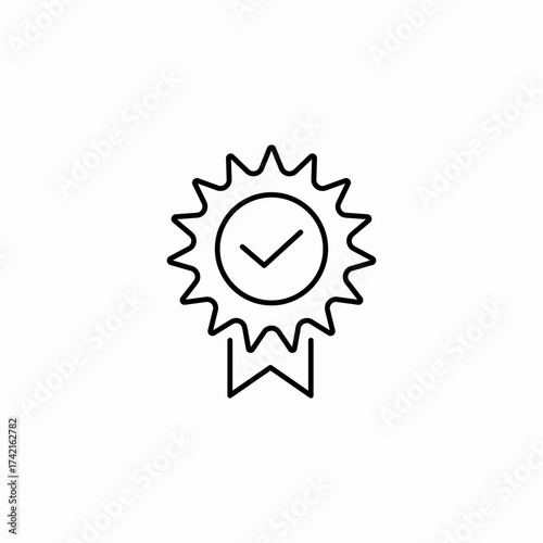 quality award seal icon sign vector