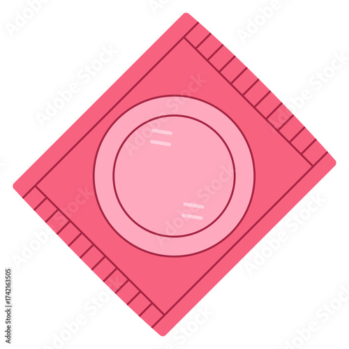 World contraception day illustration. Types of contraception condom. Vector illustration.