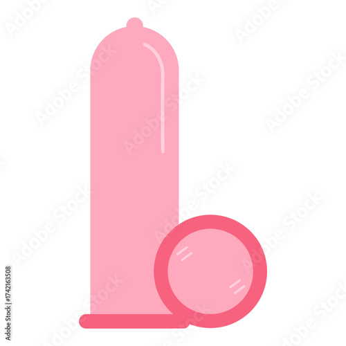 World contraception day illustration. Types of contraception condom. Vector illustration.
