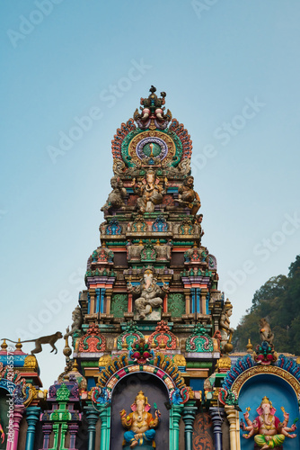 Photography Hindu temple near the Batu Caves in Kuala Lumpur, Selangor, Malaysia