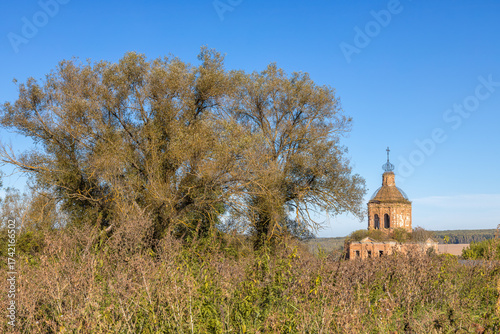 Ruins of Transfiguration Church in Zherdevo, Tula region