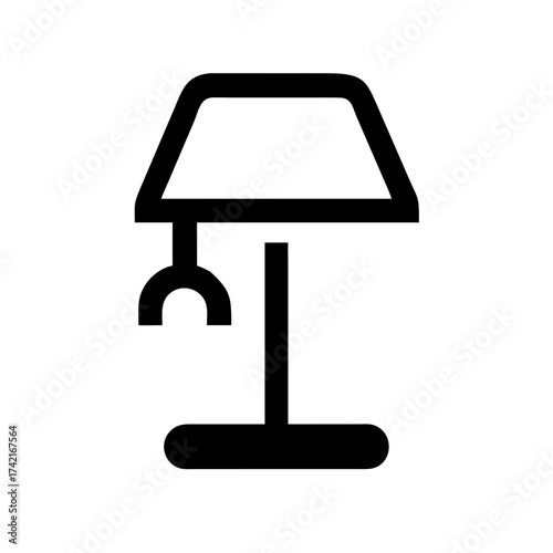Vector art of lamp