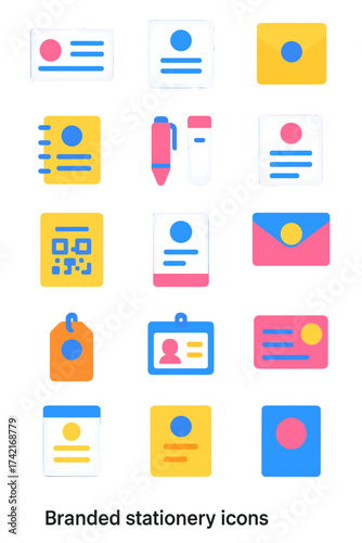 Branded Stationery visiting card, letterhead, envelope, branded folder, notepad card, pen design, stationery card, email card, QR code card, tag card