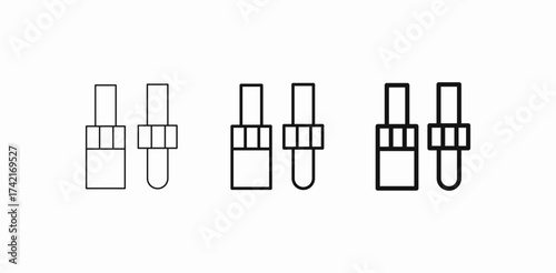 eye drop applicators icon sign vector