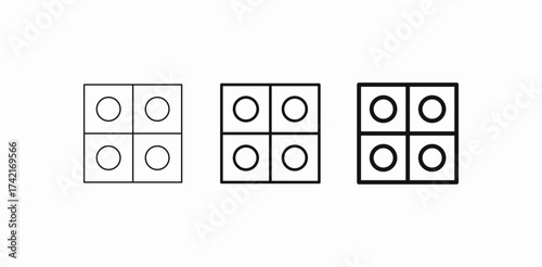 four pills square icon sign vector