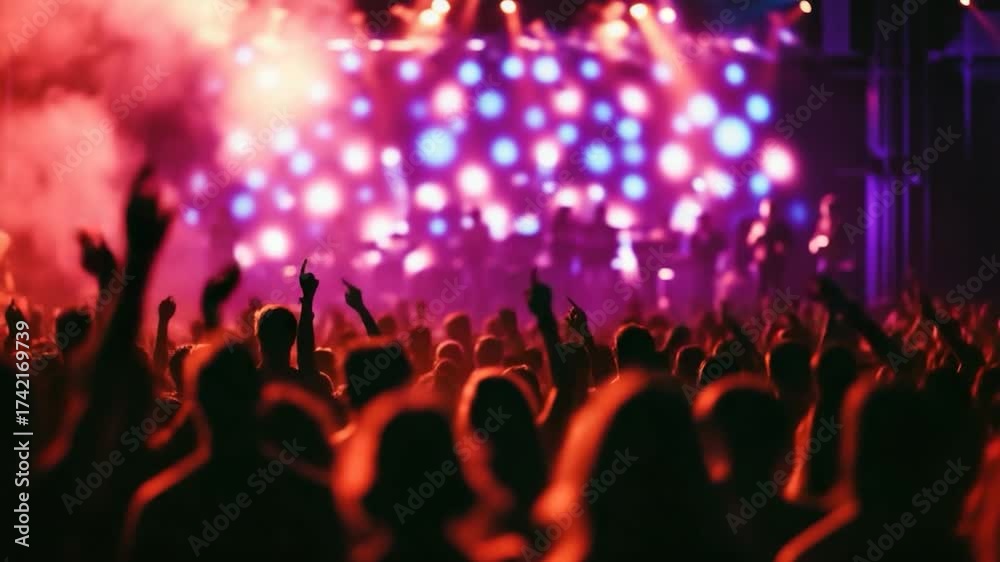 custom made wallpaper toronto digitalA group of people enjoying a concert, hands raised in excitement
