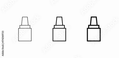 medicine dropper bottle icon sign vector