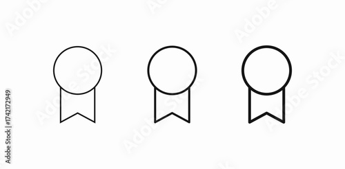 award ribbon badge icon sign vector