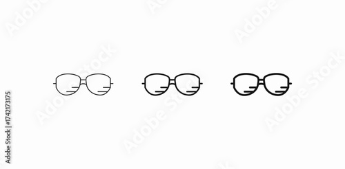 fashionable sun glasses icon sign vector