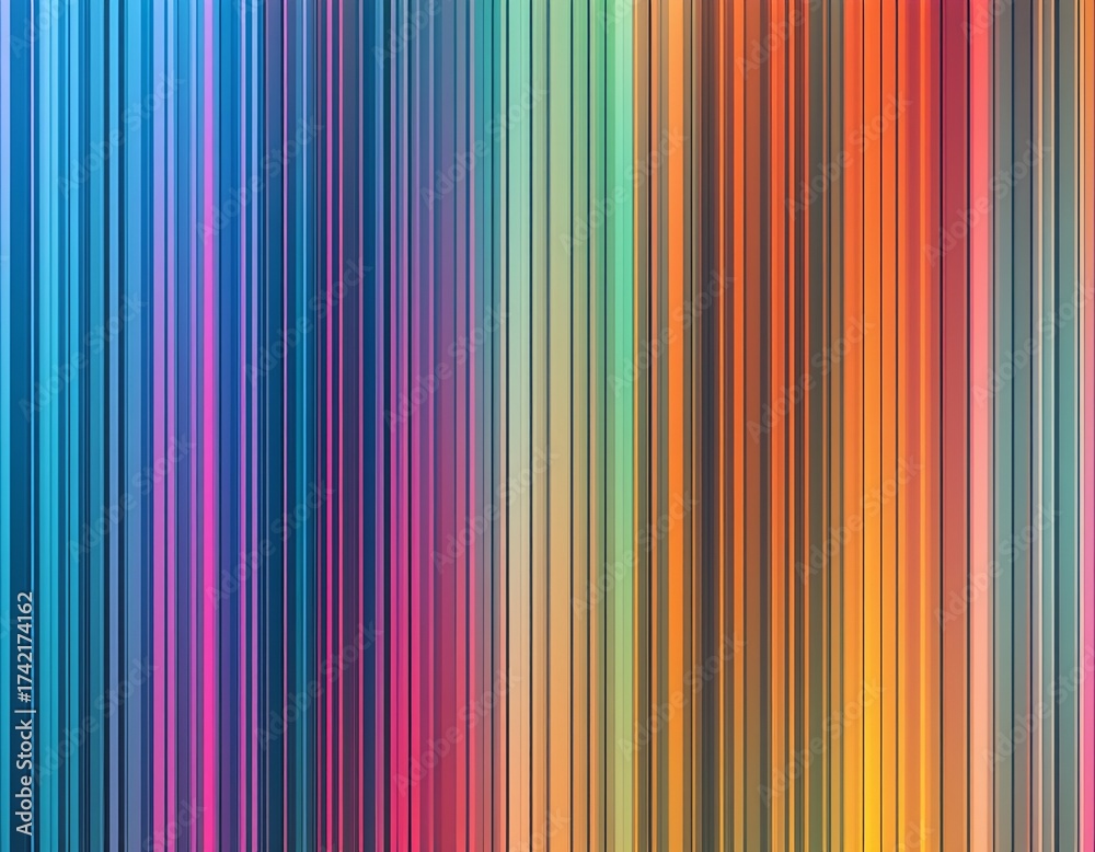 Obraz premium Abstract background with vertical lines and gradient colors.