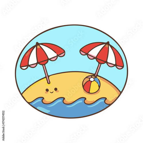 beach  vector illustration design