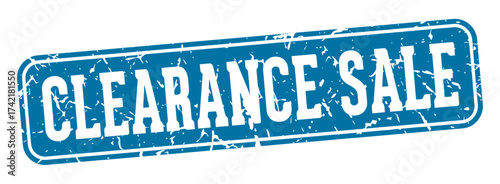 clearance sale rectangular sign. clearance sale stamp