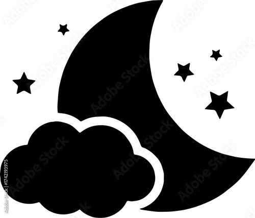 moon and stars