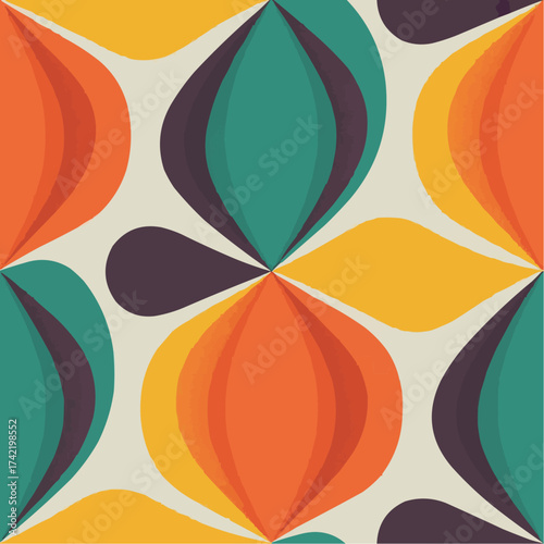 seamless pattern with autumn leaves