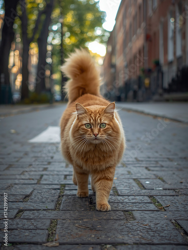 walking ginger cat 11