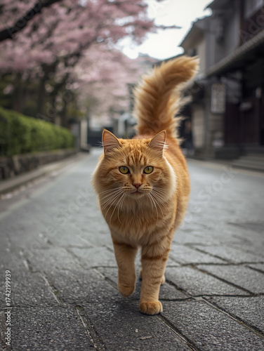 walking ginger cat 5